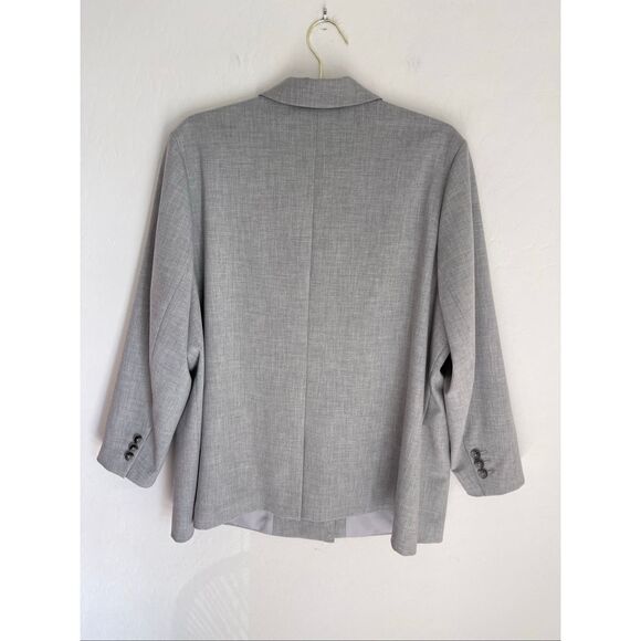 NORDSTROM Light Gray Plus Size Blazer Size 3X NWT - Picture 5 of 7
